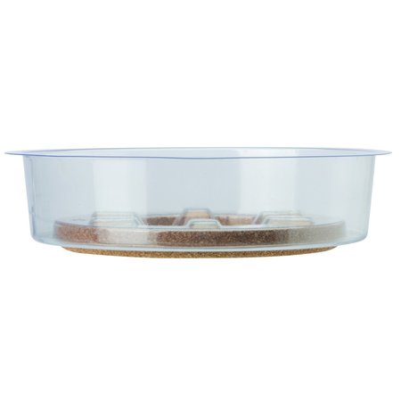 MIRACLE-GRO Miracle-Gro 1.5 in. H X 6 in. D Cork/Plastic Hybrid Plant Saucer Clear SMGCKV06